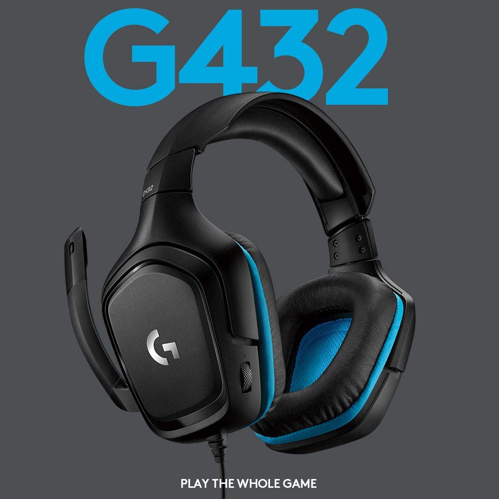 Logitech G432 7.1 Surround Sound Gaming ausinės | Kaina 48,00 € |  Mobilusmiestas.lt
