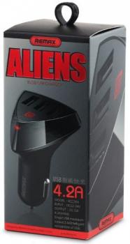 REMAX USB įkroviklis 3xUSB Aliens 4.2A 