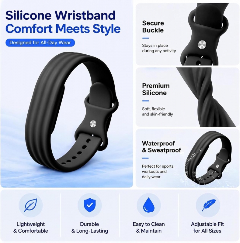 Fitbit Air pakaitinis silikoninis dirželis 