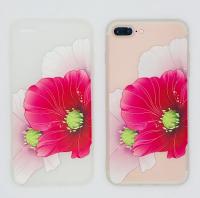 Gėlėtas silikoninis dėklas iPhone X/Xs 