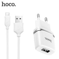 Hoco 2 USB įkrovikis 2.4A + micro USB kabelis 