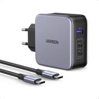 UGREEN Nexode 140W USB C PD 3.1  buitinis įkroviklis su 2M kabeliu USB C 240W 