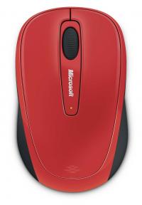Microsoft WMM 3500 Black, Red, Wireless mouse 