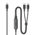 Anker USB C 2-in-1 Type C  140W Max kabelis nuotrauka 1