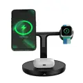 Baseus Swan indukcinis kroviklis (suderinamas su MagSafe) iPhone, Apple Watch, AirPods + 1 m USB-C kabelis nuotrauka 1