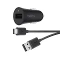 Belkin BoostCharge 18W automobilinis kroviklis ir Type-C laidas nuotrauka 1