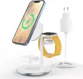 Choetech Magnetic 3-in-1 MagSafe bevielis kroviklis nuotrauka 1