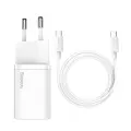 Baseus Super Si Quick Charger 1C 25W USB-C - buitinis įkroviklis su USB-C kabeliu nuotrauka 1