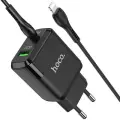 Hoco N5 USB Quick Charge 3.0 + PD 20W (3.1A) su iphone lightning laidu nuotrauka 1
