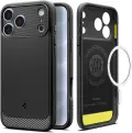 Spigen Rugged Armor MagFit  iPhone 17 Pro/18 Pro silikoninis dėklas nuotrauka 1