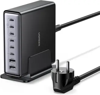 UGREEN USB C įkroviklis 200 W GaN maitinimo šaltinis 8 prievadų 