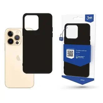 Silikoninis dėklas 3mk Matt Case Apple iPhone 14 Pro Max juodas 