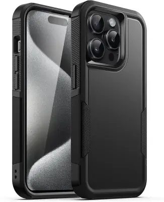 JETech Heavy Duty dvidugas dėklas Apple iPhone 15 Pro 