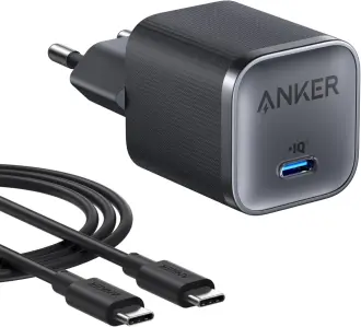 Anker Nano 45W USB C kroviklis su kabeliu 