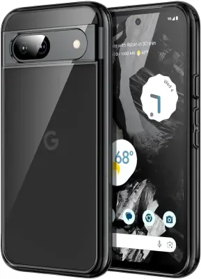 Dėklas Jet Black Google Pixel 8A Skaidrus 