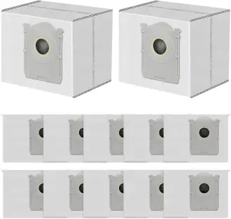 12 dulkių siurblio maišelių rinkinys, skirtas Ecovacs DEEBOT T90 Omni, T90 Pro Omni, X11 Pro 