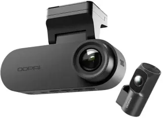 DDPAI N2 2K 1440p + 1080p su 1.9" LCD be GPS - vaizdo registratorius su galinio vaizdo kamera 