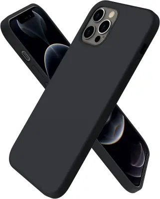 Dėklas Liquid Silicone 1.5mm Apple iPhone 13 juodas 