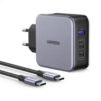 UGREEN Nexode 140W USB C PD 3.1  buitinis įkroviklis su 2M kabeliu USB C 240W 