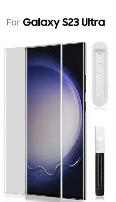 Lenktas apsauginis ekrano stiklas UV Samsung Galaxy S23 Ultra 
