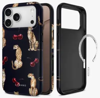 Dėklas Tech-Protect Lamano Black and Brown MagSafe Apple iPhone 17 Pro Max/18 Pro Max 