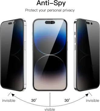 Apsauginis ekrano stiklas Privacy Antispy stiklas Apple iPhone 17 Pro 