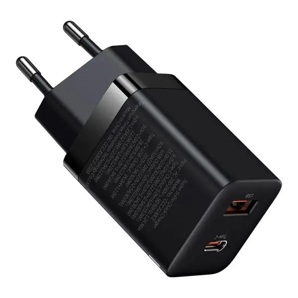 Baseus Super Si PRO Quick Charger C+U 30W Eu 