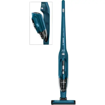 Bosch Vacuum cleaner Readyy BBH21830L Warranty 24 month(s), Battery warranty 24 month(s), Handstick 2in1, Petrol blue metallic, 0.3 L, 18 V, Cordless, 36 min 