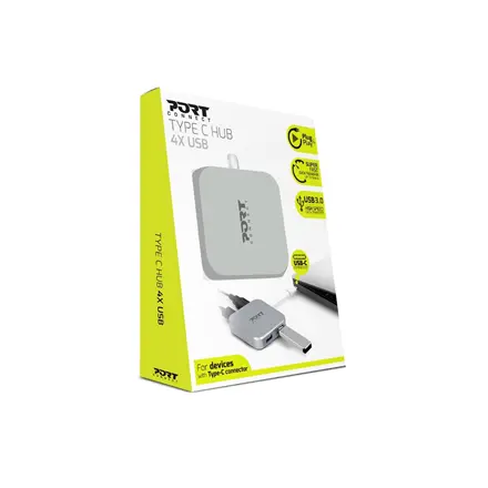 PORT CONNECT HUB 4 USB PORTS + Type-C 