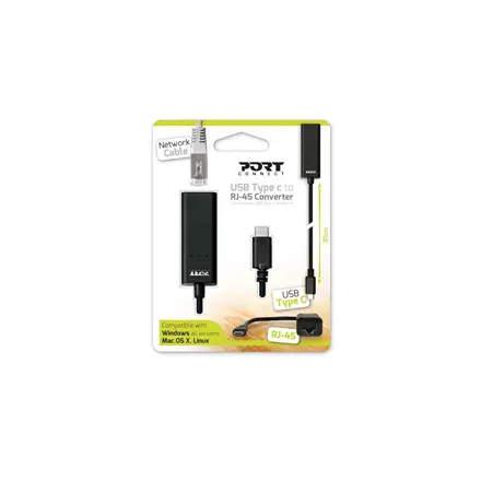 PORT CONNECT USB Type-C to RJ-45 Converter RJ45, Type-C 