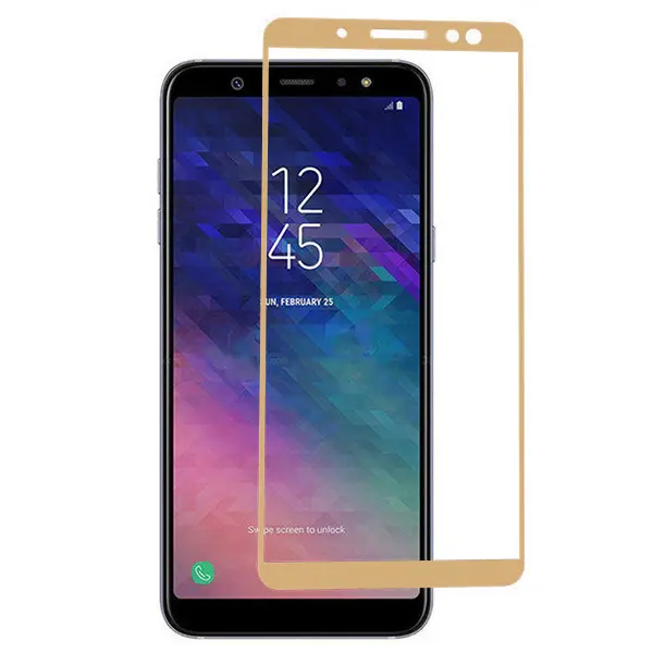 Apsauginis ekrano stiklas Full Glue Samsung Galaxy A3 2017 A320 Auksinis 