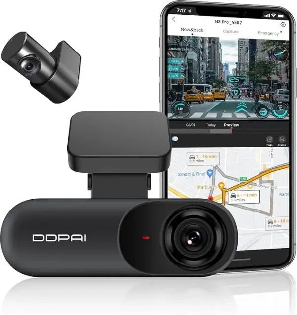 DDPAI Dual-channel Dashcam 1600P vaizdo registratorius 