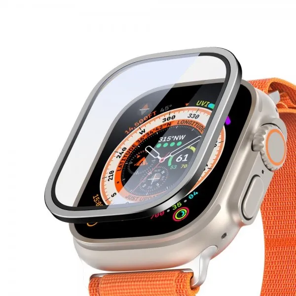 Ekrano apsauga Apple Watch ULTRA 49mm su aliumininiu korpusu Black 