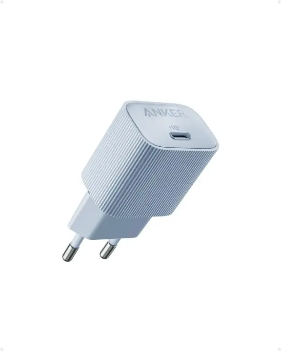 Anker Nano USB C 30W PIQ 3.0 & PPS Fast Charging, iPhone 15, Pixel, Galaxy kroviklis Blue