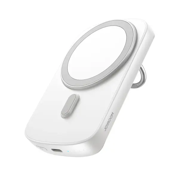 Išorinė baterija Power Bank Joyroom JR-W030 20W Magnetic Wireless 6000mAh su MagSafe baltas 