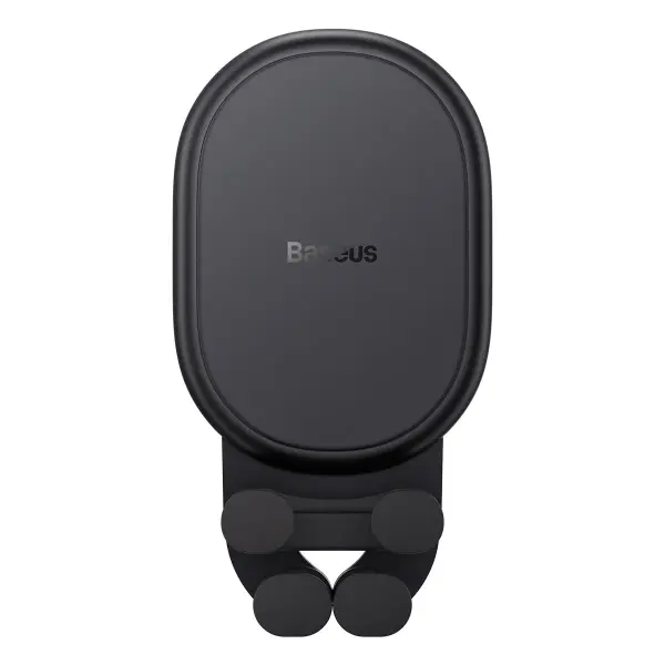 Baseus automobilinis laikiklis su įmontuotu 15W indukciniu įkrovikliu Black