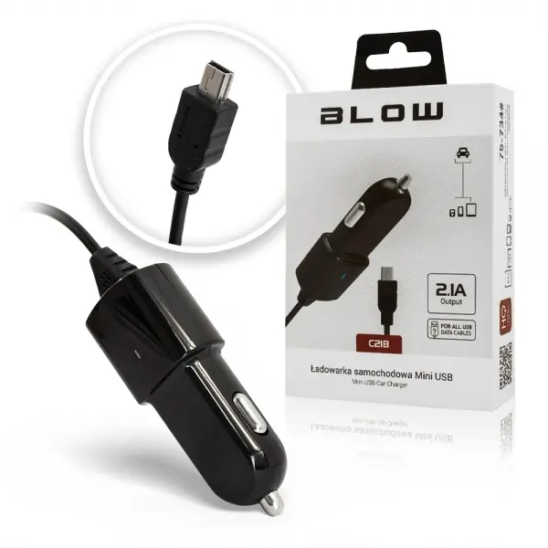 Blow automobilinis kroviklis su Micro USB kabeliu C21B 