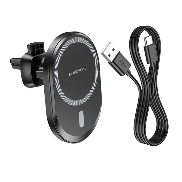Automobilinis laikiklis-įkroviklis Borofone BH Magsafe 15W 