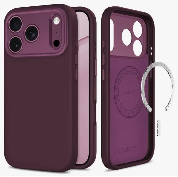 Dėklas Tech-Protect Uniq burgundy MagSafe CC Apple iPhone 17 Pro Max/18 Pro Max 