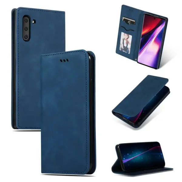 Dėklas Business Style Samsung A576 A57 5G tamsiai mėlynas 
