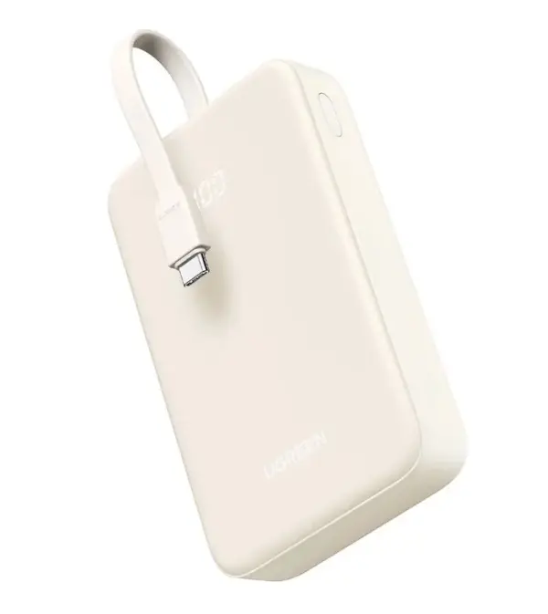 UGREEN išorinis akumuliatorius (PowerBank) 20000mAh 22.5W su integruotu USB-C laidu 