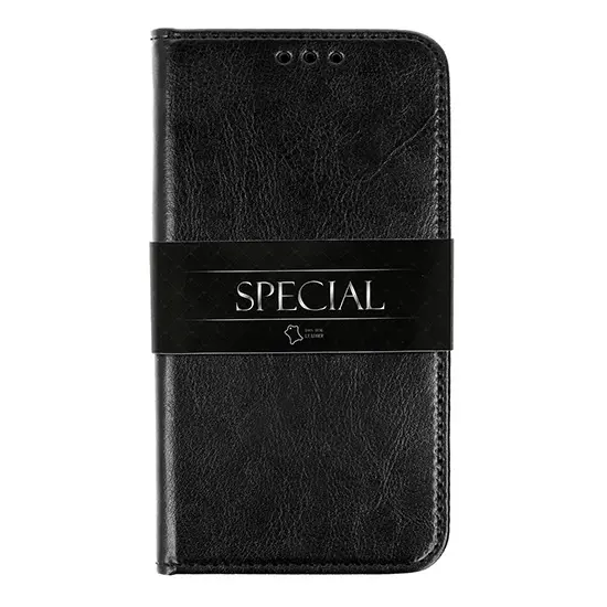 Atverčiamas odinis dėklas Book Special Samsung Galaxy M51 Juodas