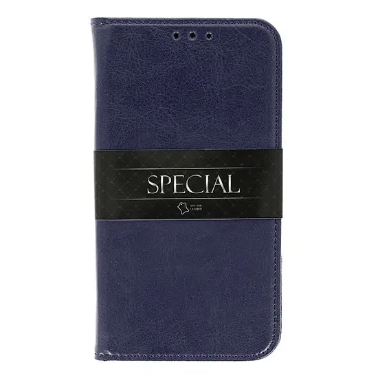 Atverčiamas odinis dėklas Book Special Samsung Galaxy M51 Melynas