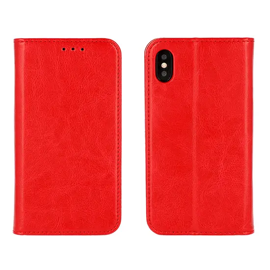 Atverčiamas odinis dėklas Book Special Samsung Galaxy M51 Raudonas