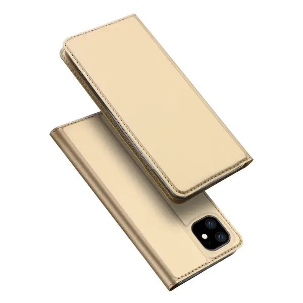 Atverčiamas dėklas DUX Skin Pro Xiaomi Redmi Note 9 Pro/Note 9S Auksinis
