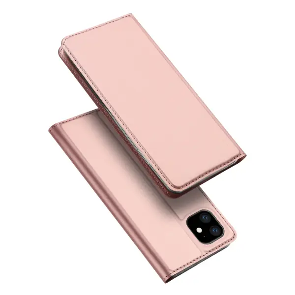 Atverčiamas dėklas DUX Skin Pro Xiaomi Redmi Note 9 Pro/Note 9S Rožinis