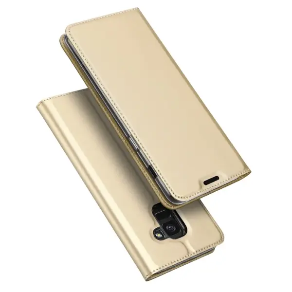 Atverčiamas dėklas DUX Skin Pro Huawei Y6 2018 Auksinis