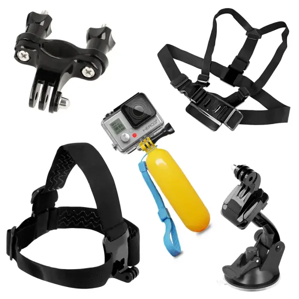 Gopro priedai Universalus rinkinys iš 9 dalių GOPRO SJCAM kameroms 