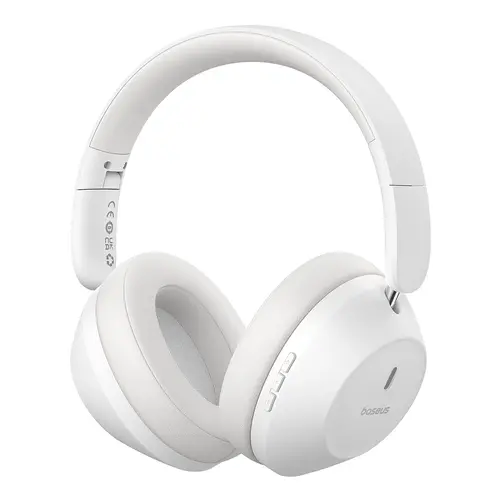 Bevielės ausinės Baseus Bass 30 Max Wireless On-Ear Bluetooth 5.3 Balta