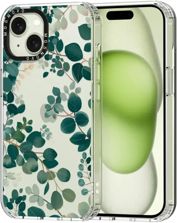 MOSNOVO iPhone 15 deklas Eucalyptus